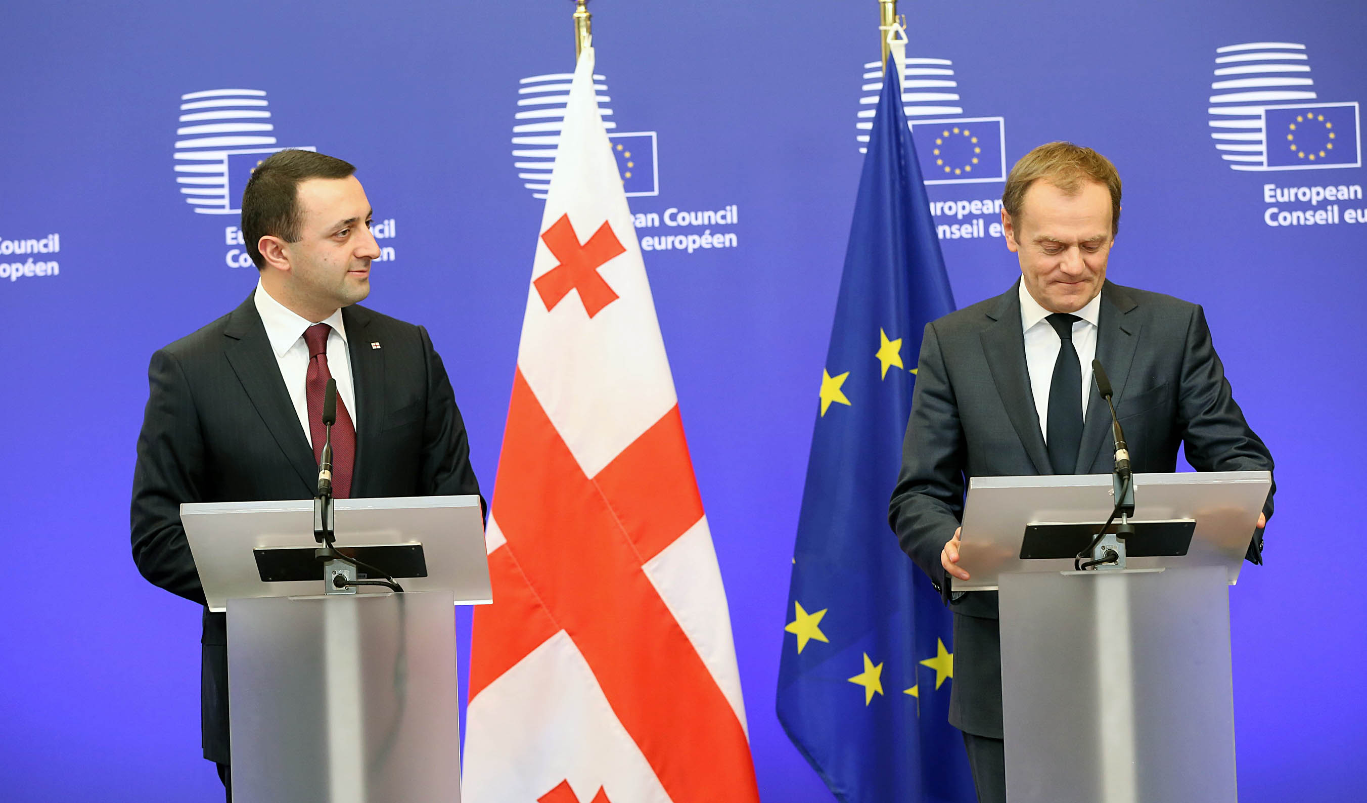 ირაკლი ღარიბაშვილმა და დონალდ ტუსკმა ერთობლივი განცხადება გააკეთეს