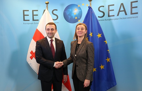 ირაკლი ღარიბაშვილი ფედერიკა მოგერინის შეხვდა  
