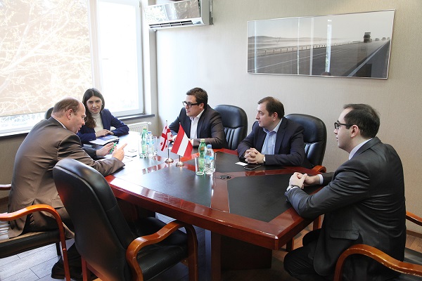 დავით შავლიაშვილი საქართველოში ავსტრიის რესპუბლიკის საგანგებო და სრულუფლებიან ელჩს აქსელ ვეჰს შეხვდა