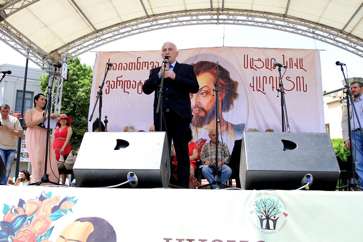 გიორგი ალიბეგაშვილი საიათნოვასადმი მიძღვნილ დღესასწაულს დაესწრო