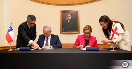 საქართველოსა და ჩილეს შორის ხელი მოეწერა უვიზო მიმოსვლის შესახებ შეთანხმებას