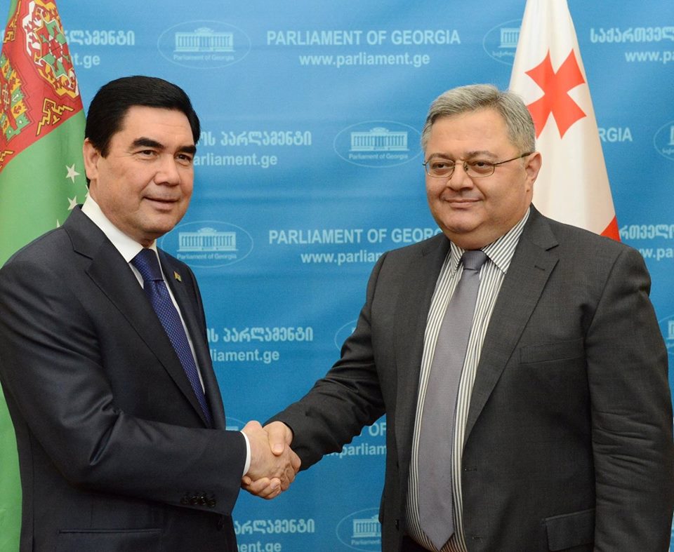დავით უსუფაშვილი თურქმენეთის პრეზიდენტს მასპინძლობს