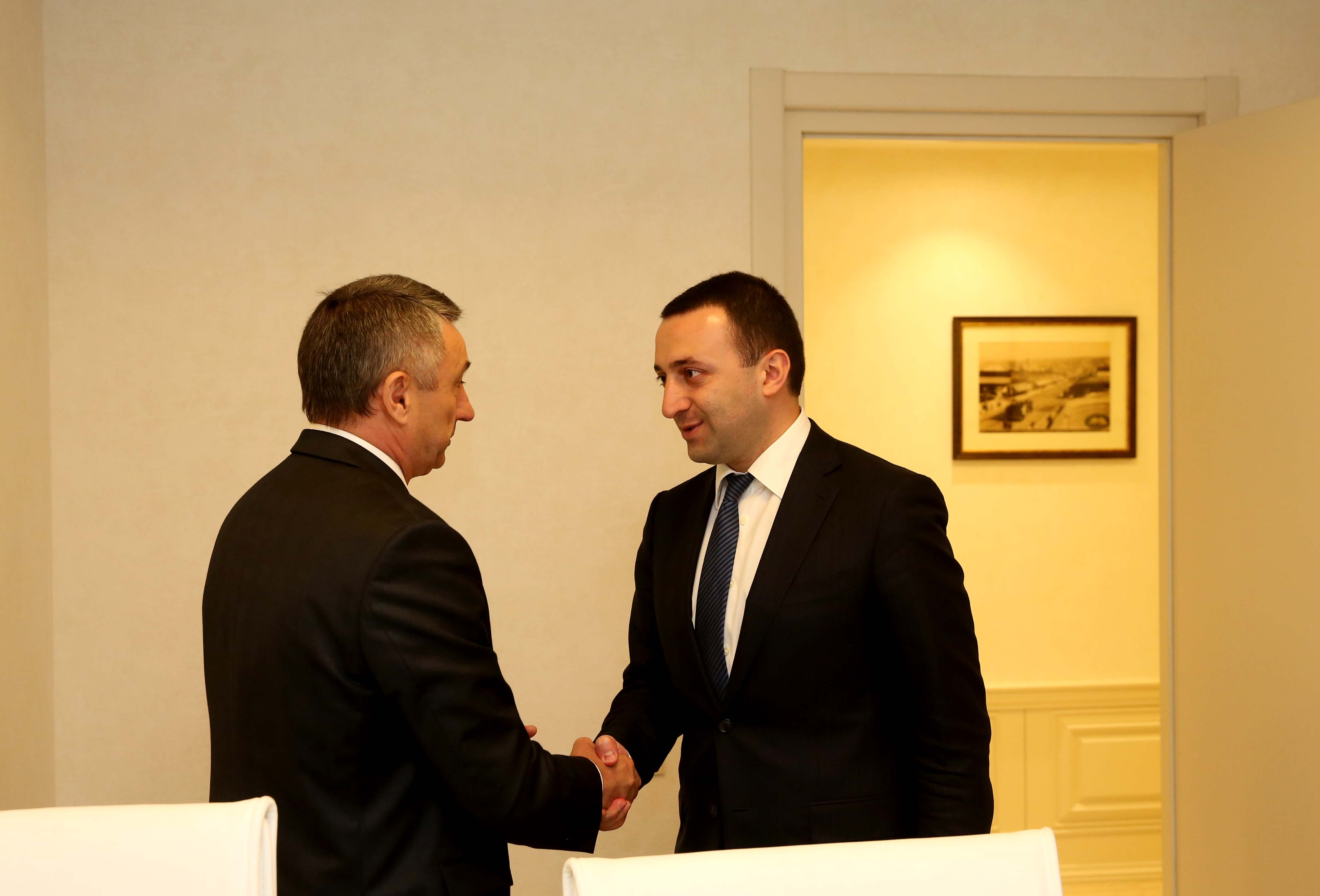 პრემიერ-მინისტრმა უკრაინის ელჩთან გამოსამშვიდობებელი შეხვედრა გამართა