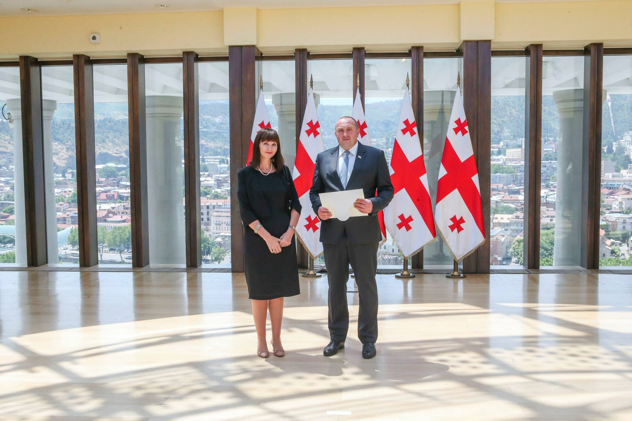 პრეზიდენტს გერმანიის ელჩმა რწმუნებათა სიგელები გადასცა