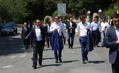 ირაკლი ღარიბაშვილმა ესტონეთის და რუმინეთის პრემიერ-მინისტრებს ყვარელში უმასპინძლა
