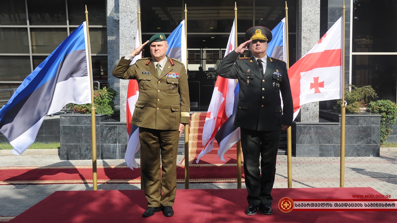 თავდაცვის სამინისტრომ ესტონეთის გენერალური შტაბის უფროსს უმასპინძლა 