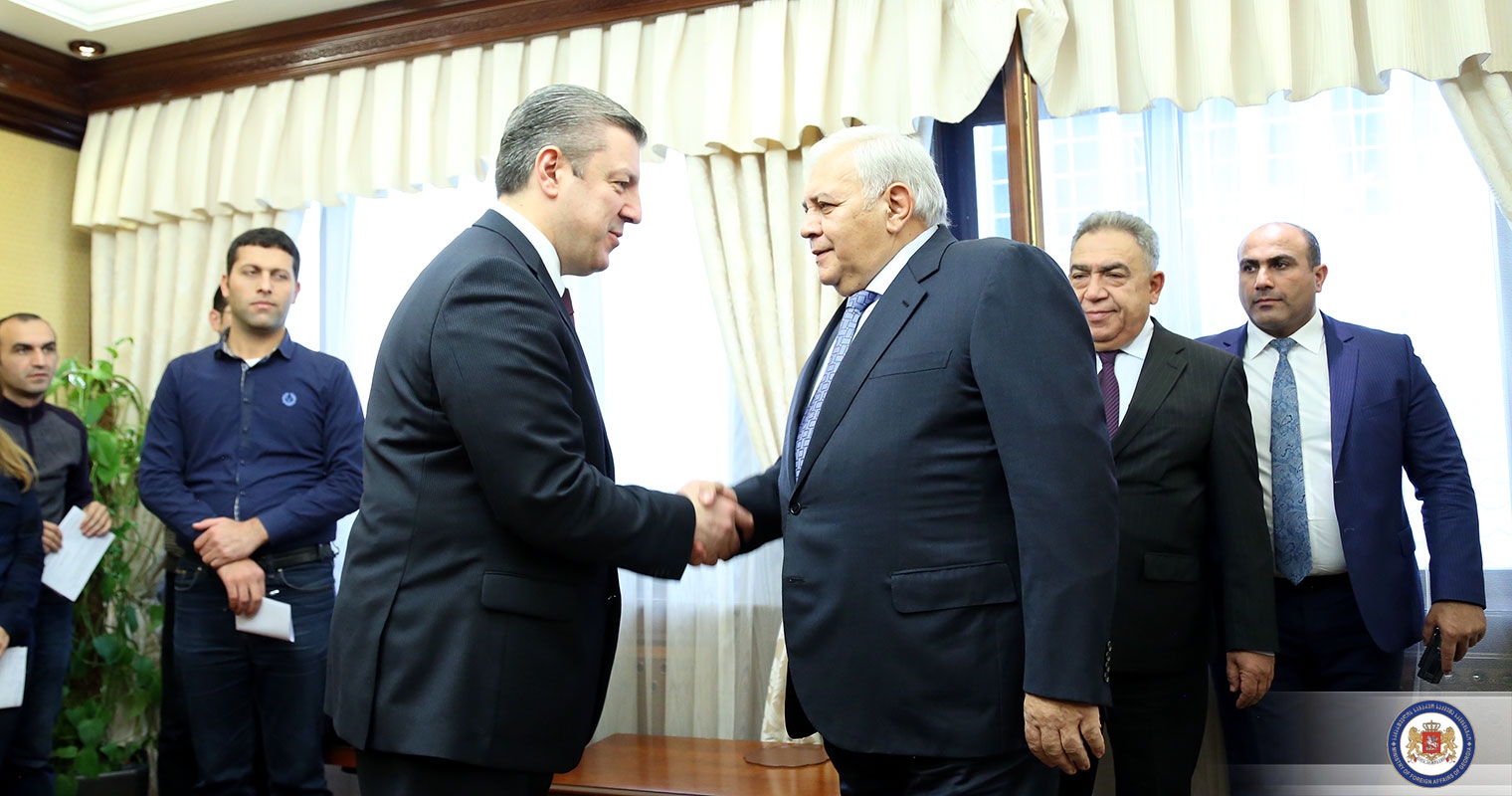 გიორგი კვირიკაშვილი აზერბაიჯანის მილი მეჯლისის თავმჯდომარეს ოქთაი ასადოვს შეხვდა