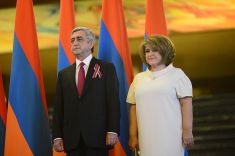 საქართველოს სომხეთის პრეზიდენტი სერჟ სარგსიანი  მეუღლესთან ერთად ეწვევა