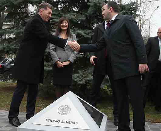 ვილნიუსში თბილისის სახელობის სკვერი გაიხსნა