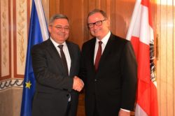 საქართველოს საპარლამენტო დელეგაცია ავსტრიის ეროვნული საბჭოს მეორე პრეზიდენტს შეხვდა