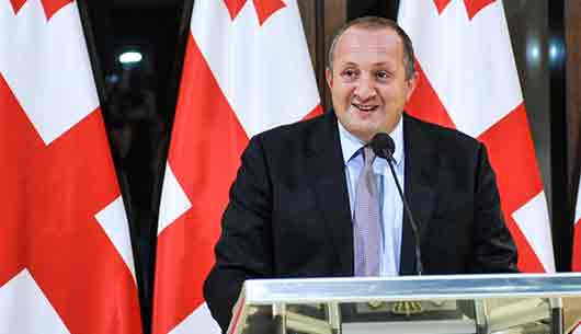 საქართველოს პრეზიდენტი ლატვიელ კოლეგას ქვეყნის დამოუკიდებლობის დღეს ულოცავს