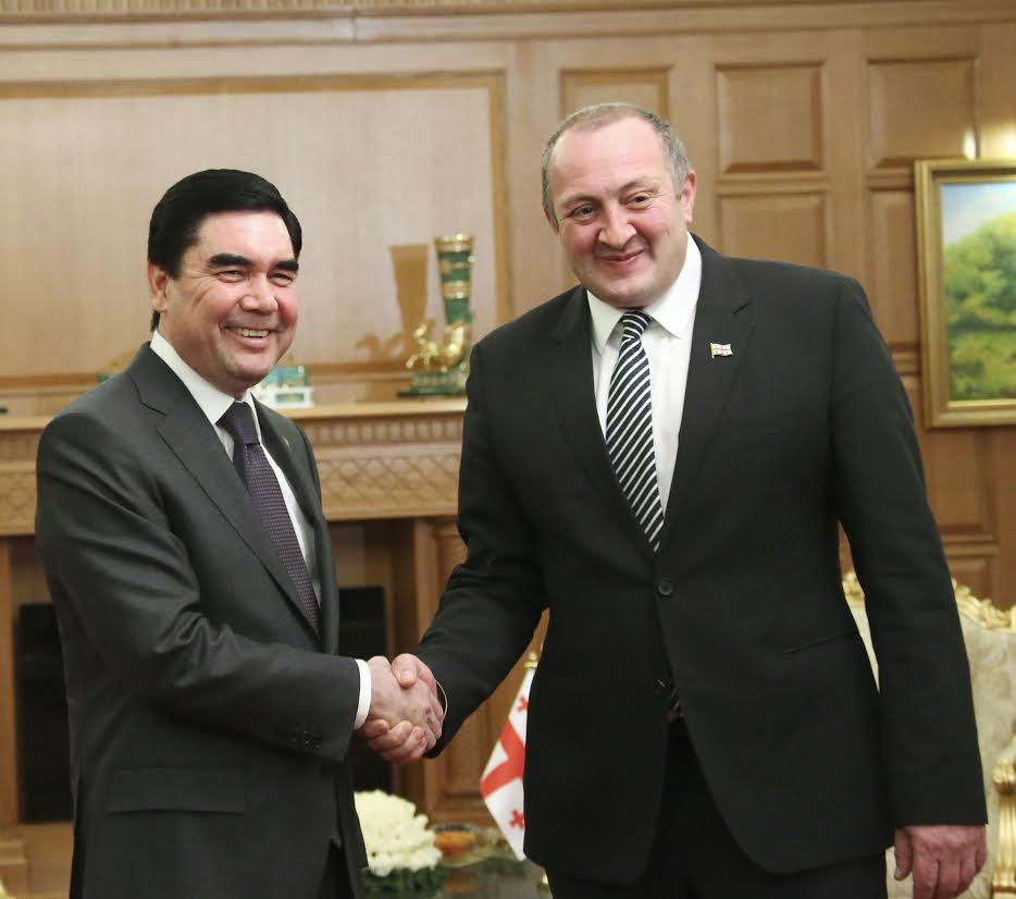 საქართველოს და თურქმენეთის პრეზიდენტებმა ეკონომიკური პროექტები განიხილეს
