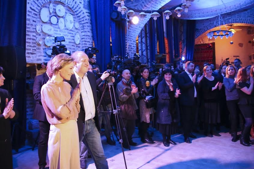პრეზიდენტი, პირველ ლედისთან ერთად, ზურაბ ჟვანიას სახელობის წინანდლის პრემიის გამარჯვებულთა დაჯილდოების ცერემონიას დაესწრო