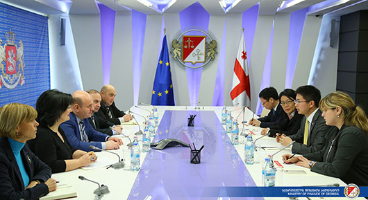 შეხვედრა ჩინეთის სახალხო რესპუბლიკის ექსიმბანკის რეგიონალურ პრეზიდენტთან