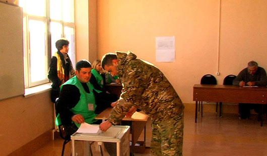 არჩევნები I საარტილერიო ბრიგადის ბაზაზე შექმნილ სპეცუბანში