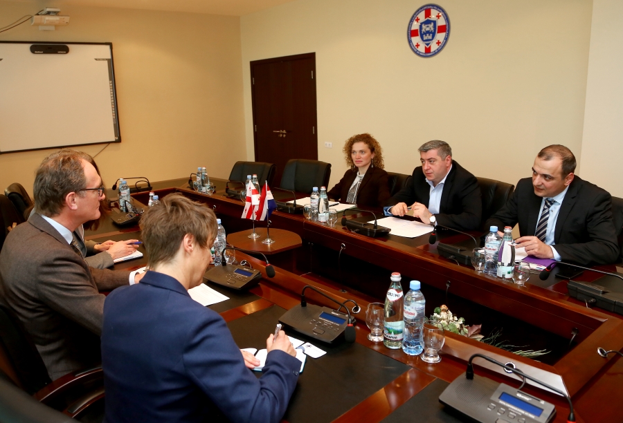 სასჯელაღსრულებისა და პრობაციის მინისტრი ნიდერლანდების სამეფოს ელჩს შეხვდა