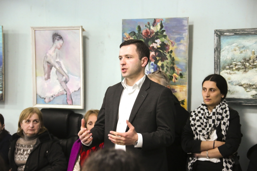 კახა კოჟორიძე ზუგდიდში, პროექტის „მე და კონსტიტუცია“, მეორე ეტაპს დაესწრო