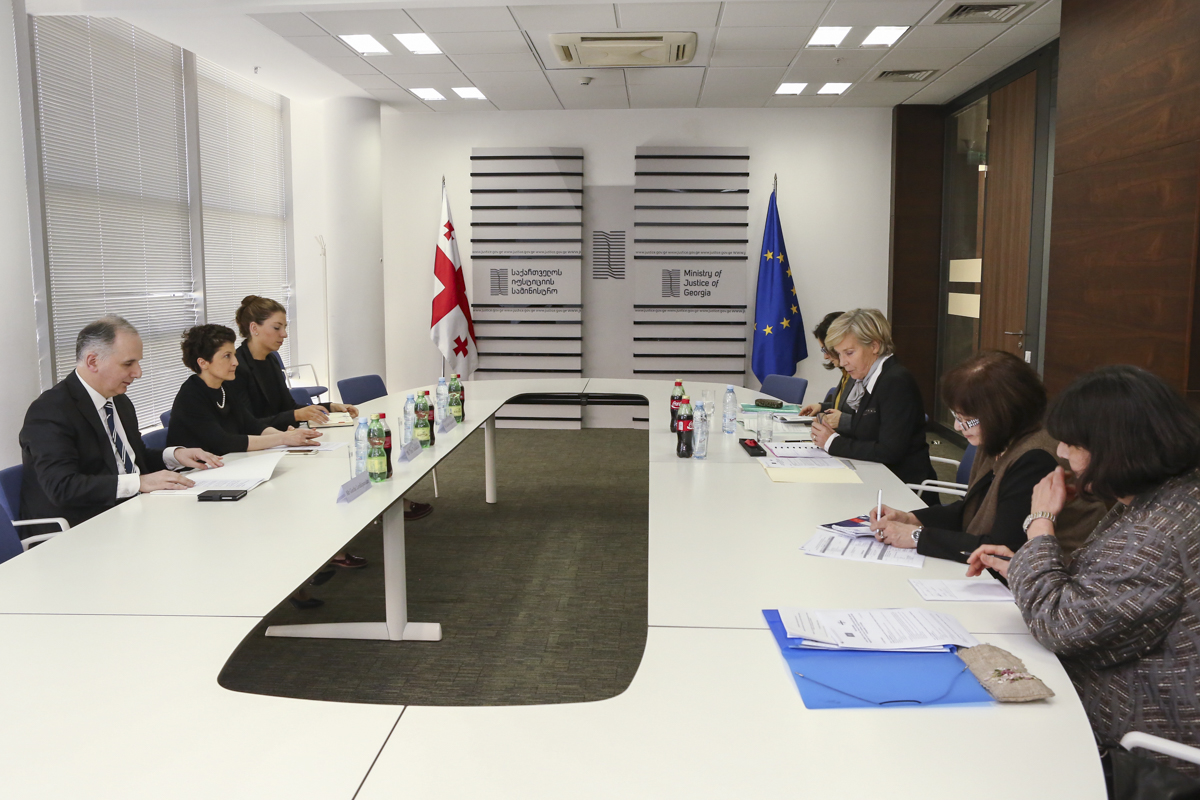 საქართველოს იუსტიციის მინისტრმა გაერო-ს დელეგაცია მიიღო