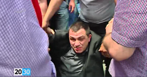 ფიზიკური დაპირისპირება კორცხელის საარჩევნო უბანთან