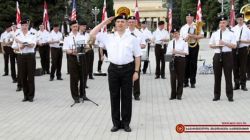 აშშ-ის საჰაერო ძალებისა და ლატვიის შეიარაღებული ძალების ეროვნულმა ორკესტრებმა გორში კონცერტი გამართეს