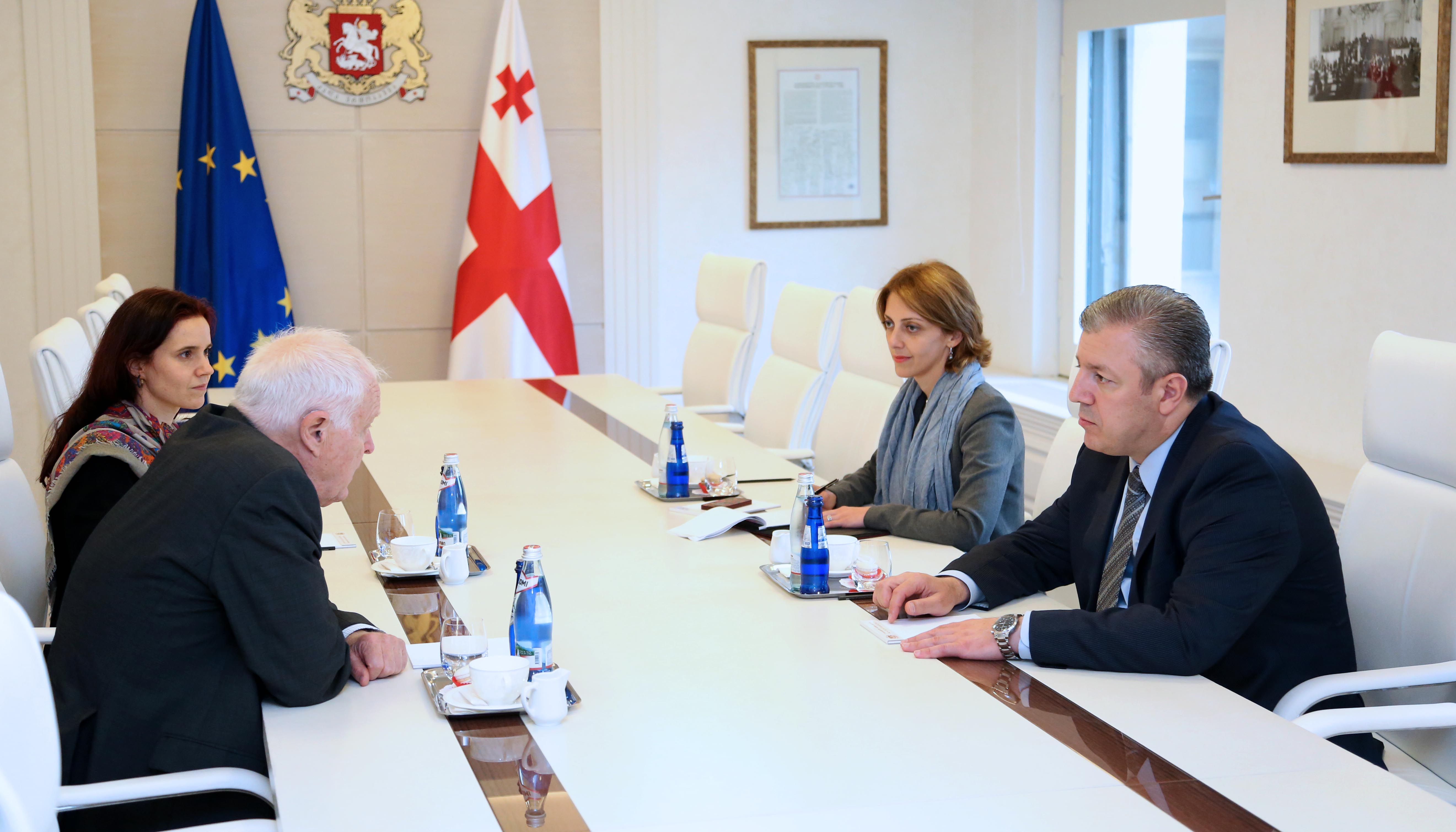 გიორგი კვირიკაშვილი თომას ჰამარბერგს შეხვდა