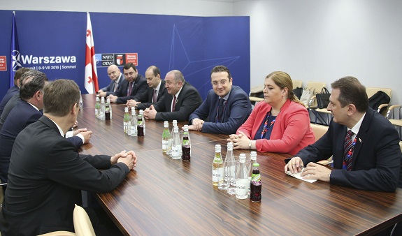 საქართველოს პრეზიდენტი NATO-ს საპარლამენტო ასამბლეის თავმჯდომარეს მაიკლ  ტერნერს შეხვდა