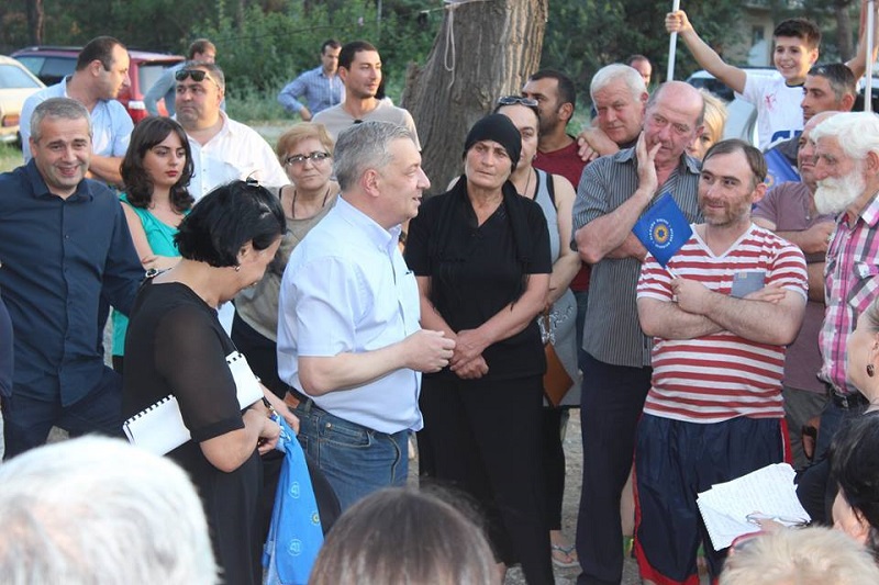 გიორგი ვოლსკიმ, საარჩევნო კამპანიის ფარგლებში, მოსახლეობასთან შეხვედრები დაიწყო