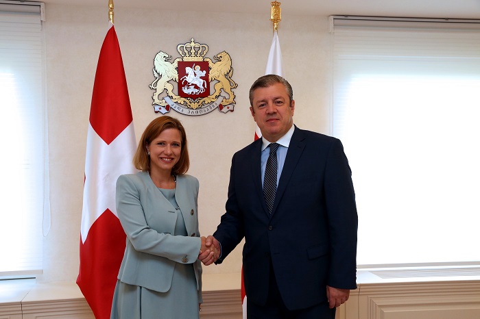 გიორგი კვირიკაშვილი შვეიცარიის კონფედერაციის ეროვნული საბჭოს თავმჯდომარეს შეხვდა