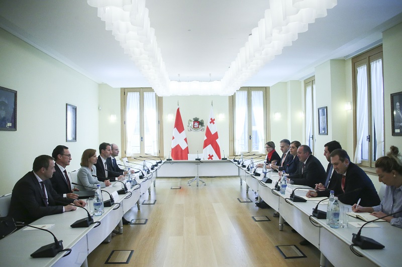 გიორგი მარგველაშვილმა შვეიცარიის კონფედერაციის ეროვნული საბჭოს თავმჯდომარეს უმასპინძლა