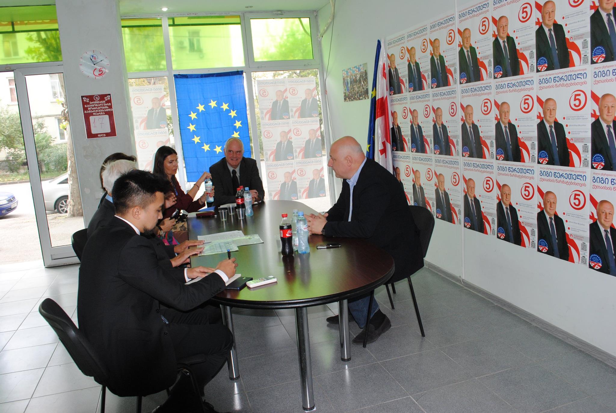 გიგი წერეთელი OSCE და ODIHR -ის წარმომადგენლებთან ერთად ეუთოს საარჩევნო სადამკვირვებლო მისიის ხელმძღვანელს შეხვდა
