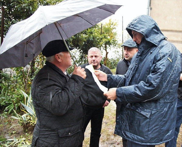 ზურაბ პატარაძე სეტყვით გამოწვეულ შედეგებს ადგილზე გაეცნო