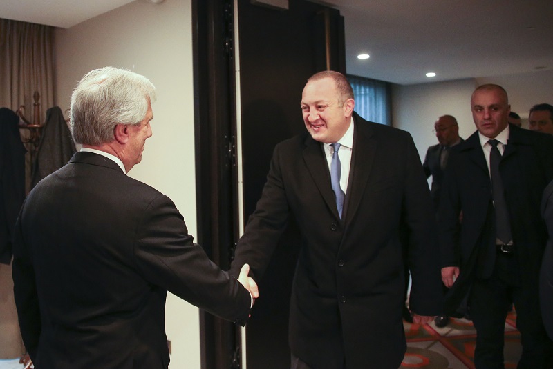 გიორგი მარგველაშვილი ურუგვაის რესპუბლიკის პრეზიდენტს ტაბარე ვასკესის შეხვდა
