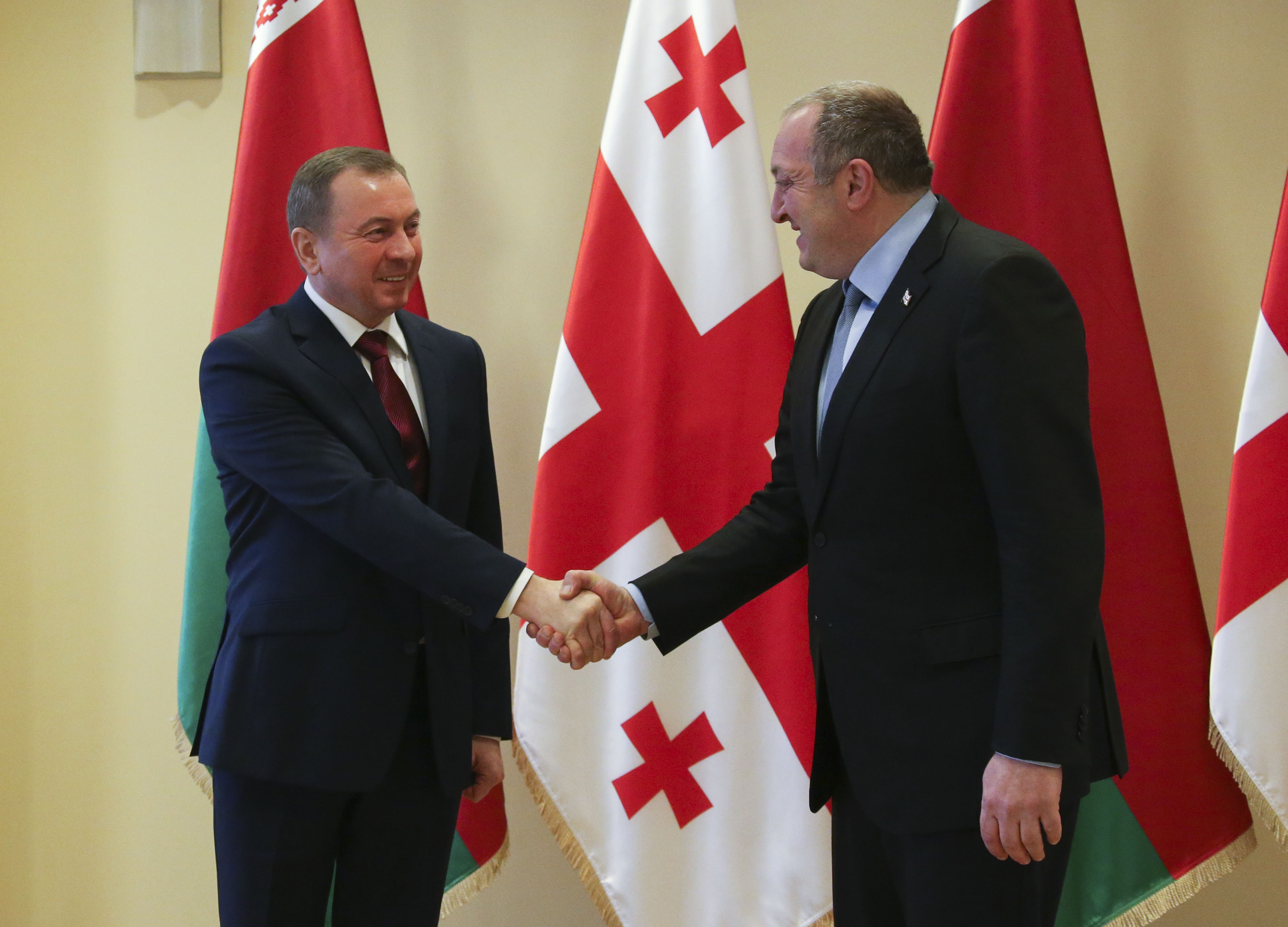 საქართველოს პრეზიდენტი ბელარუსის საგარეო საქმეთა მინისტრს შეხვდა 