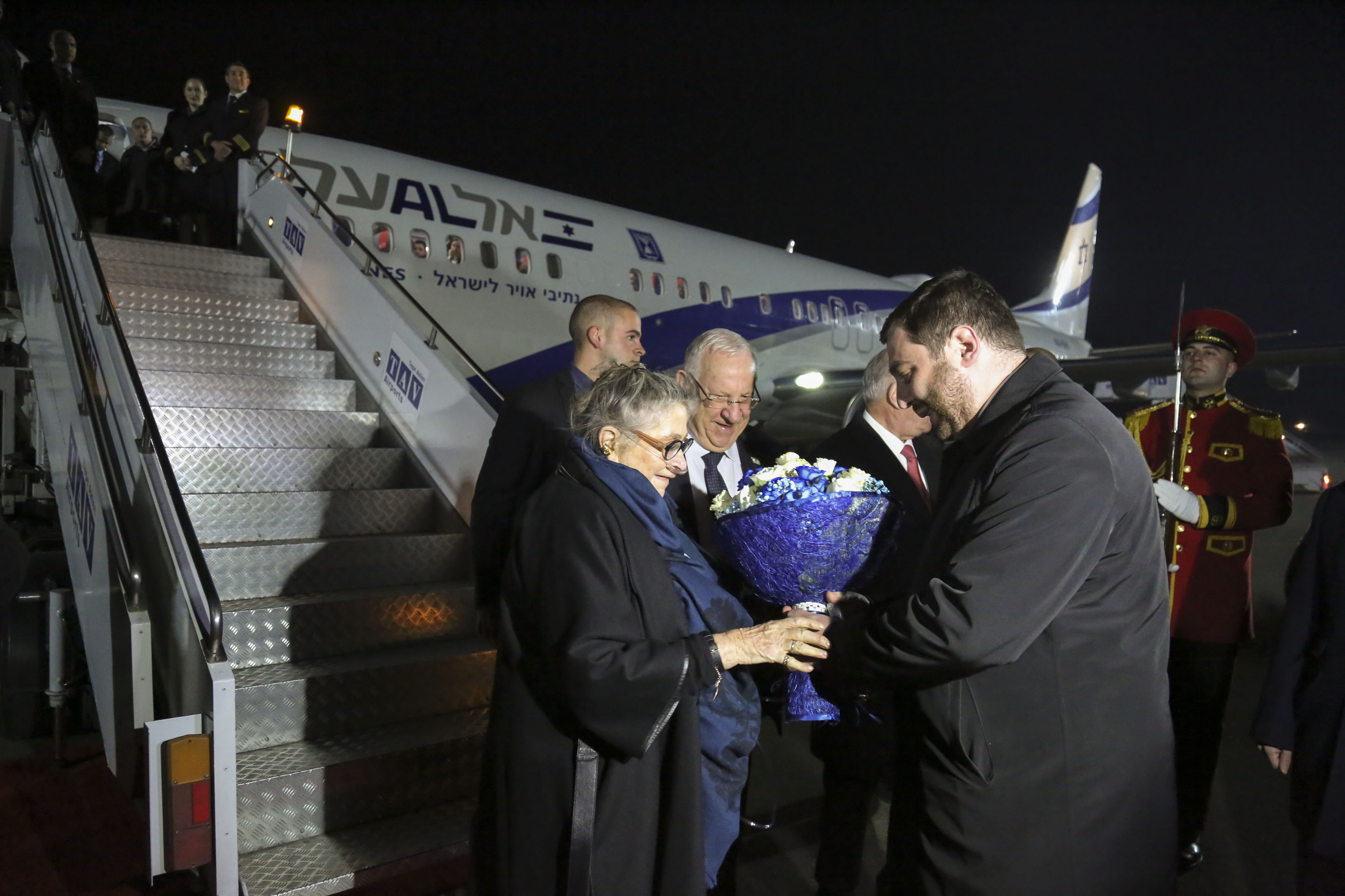საქართველოს ოფიციალური ვიზიტით ისრაელის სახელმწიფოს პრეზიდენტი მეუღლესთან ერთად ეწვია