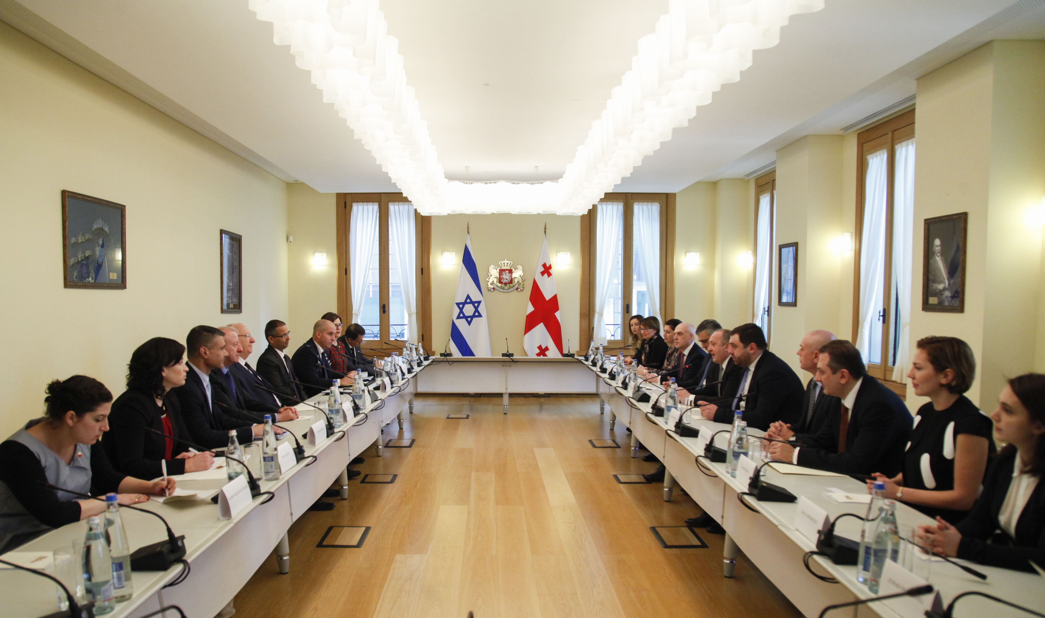 გიორგი მარგველაშვილი ისრაელის სახელმწიფოს პრეზიდენტს პირისპირ და გაფართოებულ ფორმატში შეხვდა