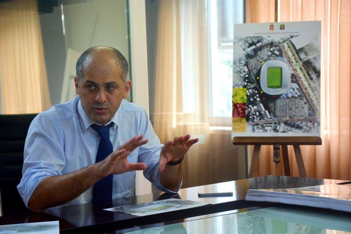 რამაზ ბოლქვაძემ ბათუმის საერთაშორისო საფეხბურთო სტადიონის პროექტთან დაკავშირებით შეხვედრა გამართა