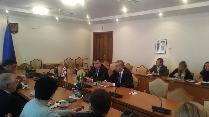გიორგი მოსიძე კიევში უკრაინის უმაღლესი რადის თავმჯდომარის პირველ მოადგილეს შეხვდა
