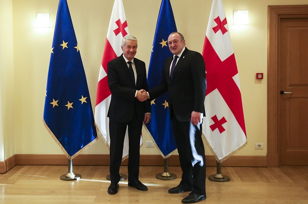 საქართველოს პრეზიდენტმა ტორბიორნ იაგლანდთან საკონსტიტუციო ცვლილებები და სასამართლო რეფორმის ე.წ. მესამე ტალღის მიმდინარეობა განიხილა