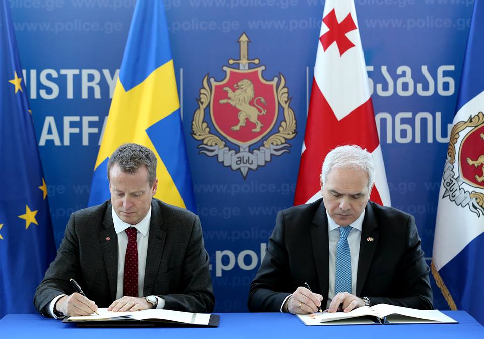 გიორგი მღებრიშვილი შვედეთის შინაგან საქმეთა მინისტრს შეხვდა