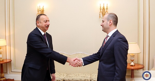 მიხეილ ჯანელიძე ილჰამ ალიევს შეხვდა