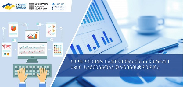 2016 წელს დარეგისტრირებული საქმიანობიდან საპარიკმახეროებისა და სილამაზის სალონების მომსახურება ლიდერობს 