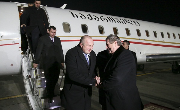 საქართველოს პრეზიდენტის ოფიციალური ვიზიტი ბელარუსის რესპუბლიკაში დაიწყო