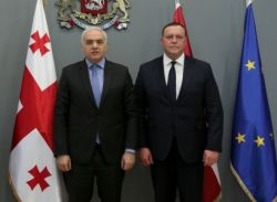 შინაგან საქმეთა სამინისტროს ლატვიის შს მინისტრი ეწვია