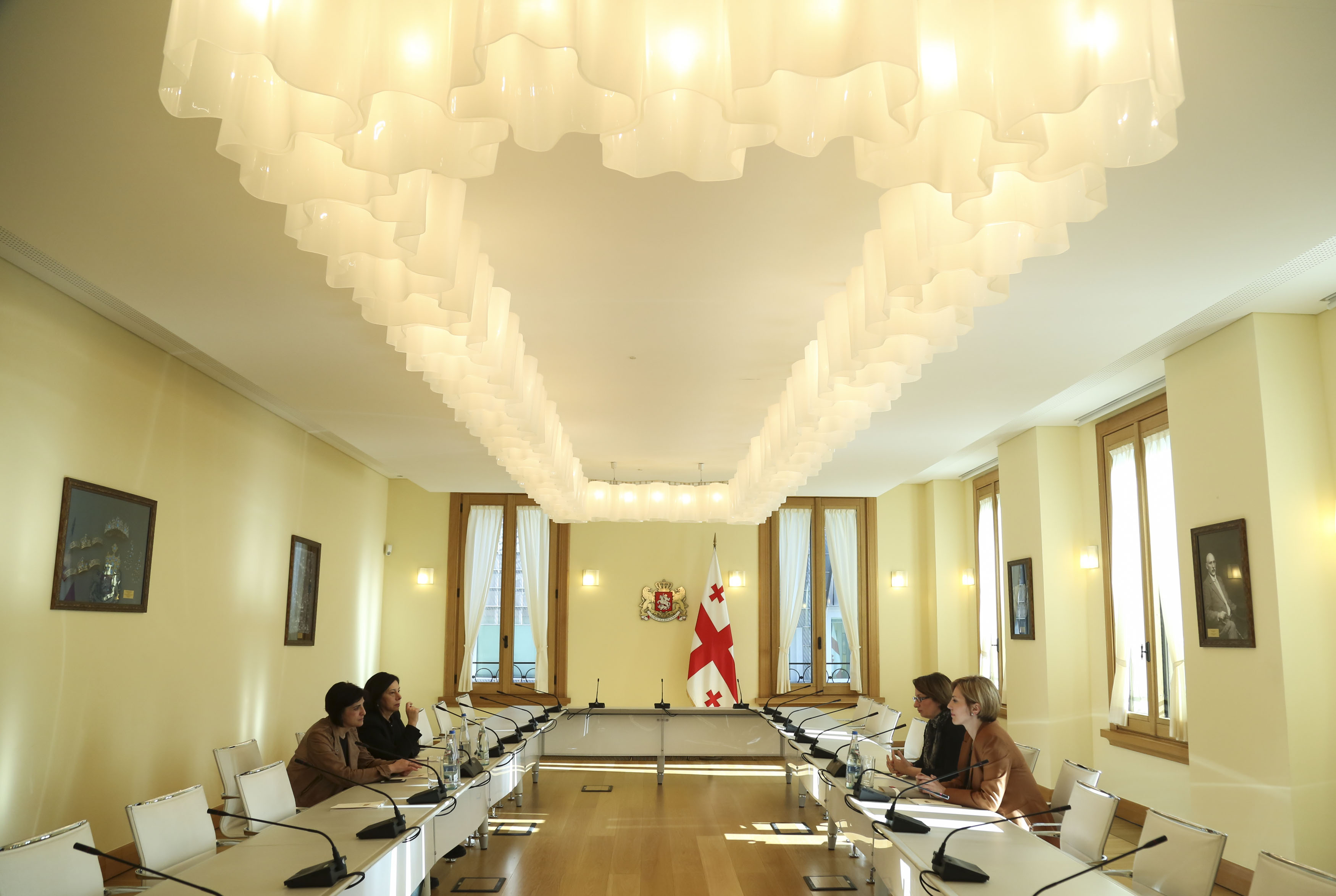 ფიქრია ჩიხრაძე და ანა დოლიძე ოპოზიციური პოლიტიკური პარტიების წარმომადგენლებს შეხვდნენ