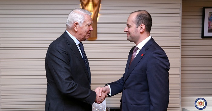 მიხეილ ჯანელიძე რუმინეთის საგარეო საქმეთა მინისტრს შეხვდა
