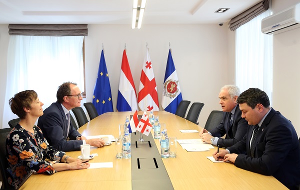 გიორგი მღებრიშვილი ნიდერლანდების ელჩს შეხვდა