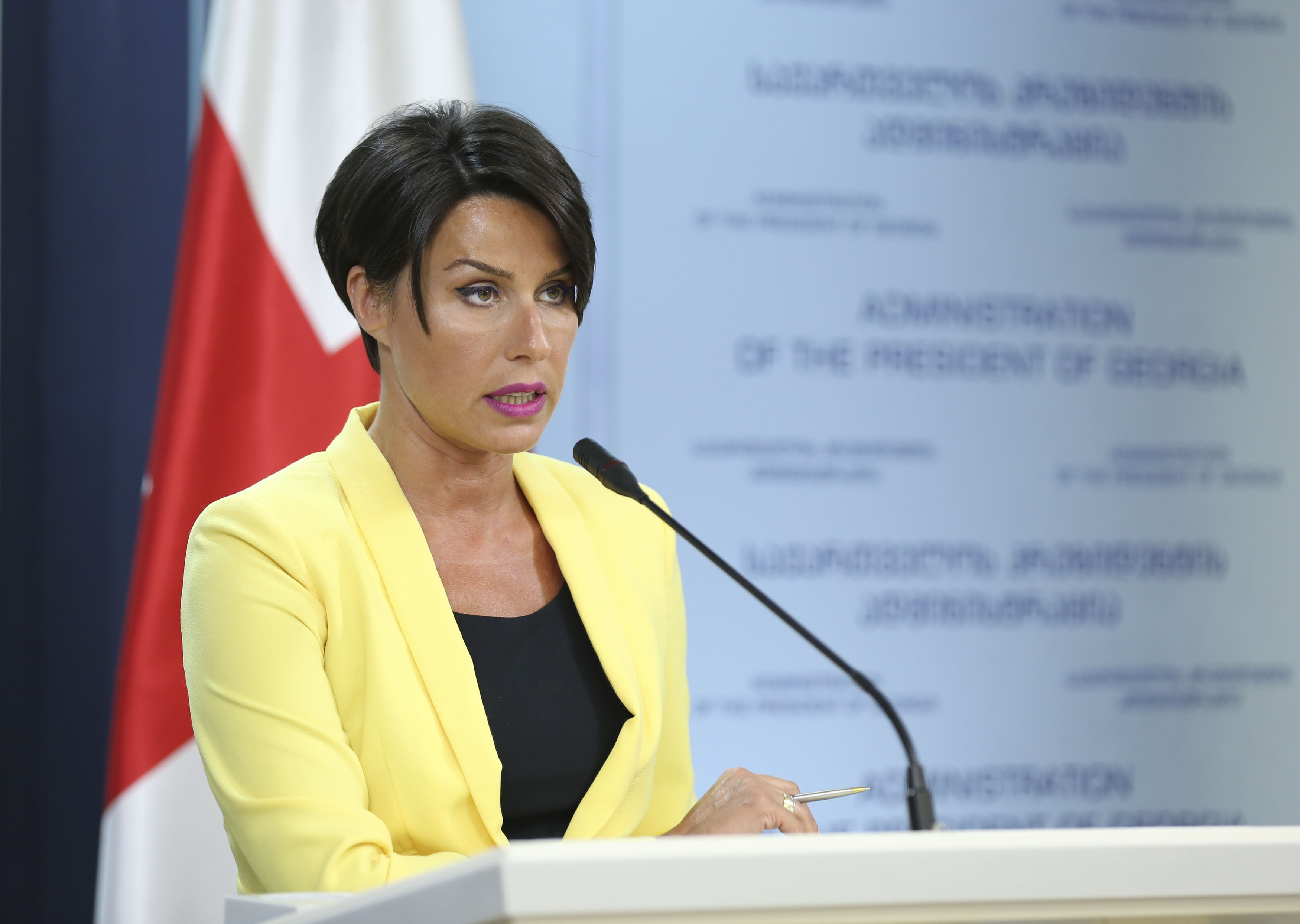 პრეზიდენტის აზრით, უმაღლესი თანამდებობის პირზე თავდასხმის ფაქტი უაღრესად შემაშფოთებელია - ეკა მიშველაძე