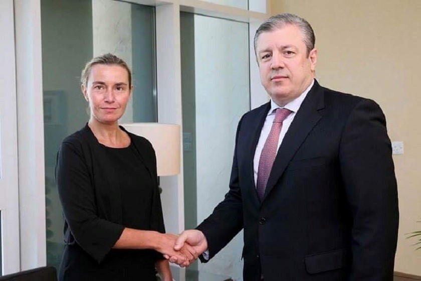 გიორგი კვირიკაშვილი ფედერიკა მოგერინის შეხვდა