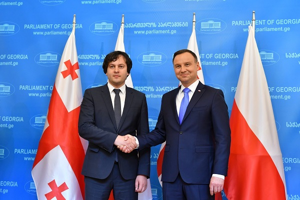 ირაკლი კობახიძე პოლონეთის პრეზიდენტს შეხვდა