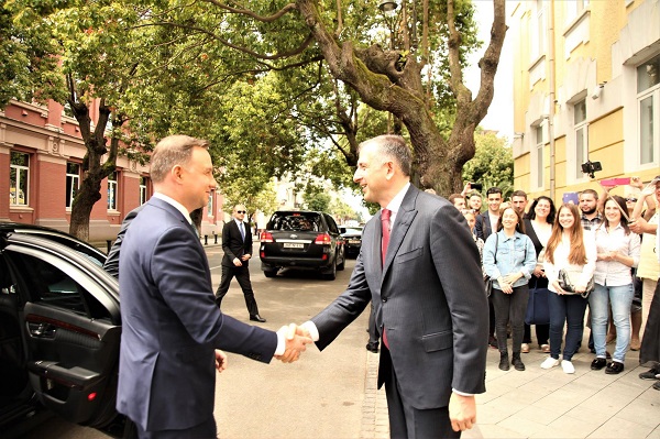 ზურაბ პატარაძე პოლონეთის პრეზიდენტს ანდჟეი დუდას შეხვდა